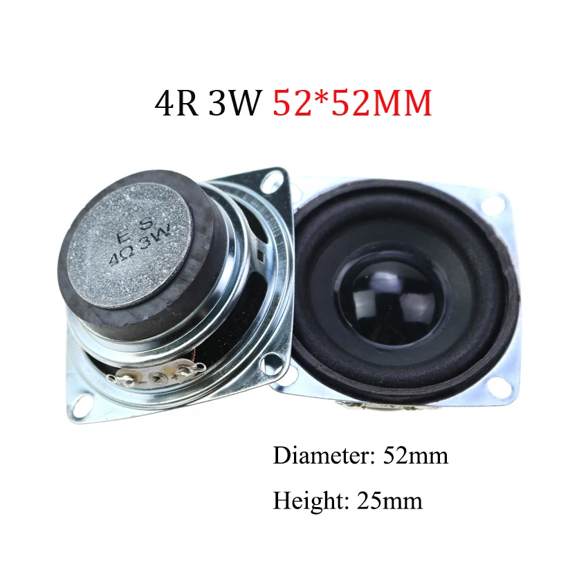 Minialtavoz amplificador, junta de goma, trompeta, 3 vatios, 4 ohmios, diámetro de bocina 36/40/45/52/78MM, 1 unidad, 4R - imagen 5