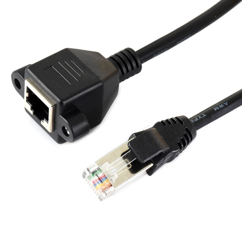 Cable de extensión Ethernet Waveshare RJ45 Cable de red CAT.5e de 1M Funda de PVC de hierro niquelado - imagen 3