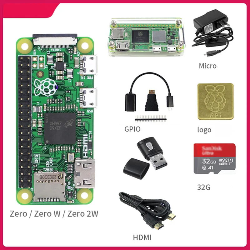 Placa de desarrollo Raspberry Pi Zero2w Raspberry Pi Zero0/W/2W Kit de aprendizaje Python - imagen 4