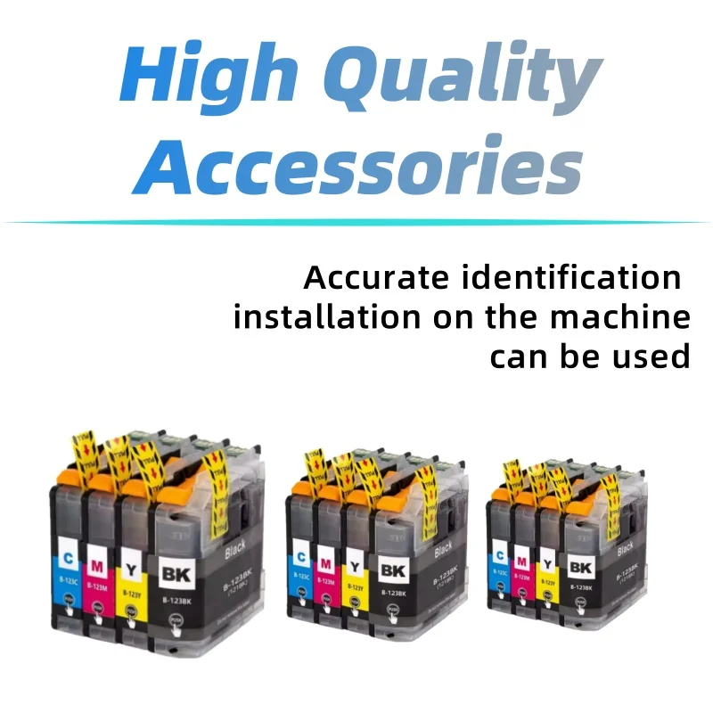 2 juegos de cartuchos de inyección de tinta LC123 LC121 para Brother MFC-J470DW MFC-J870DW tinta MFC-J4510DW MFC-J4610DW DCP-J4110DW DCP-J552DW tinta - imagen 2