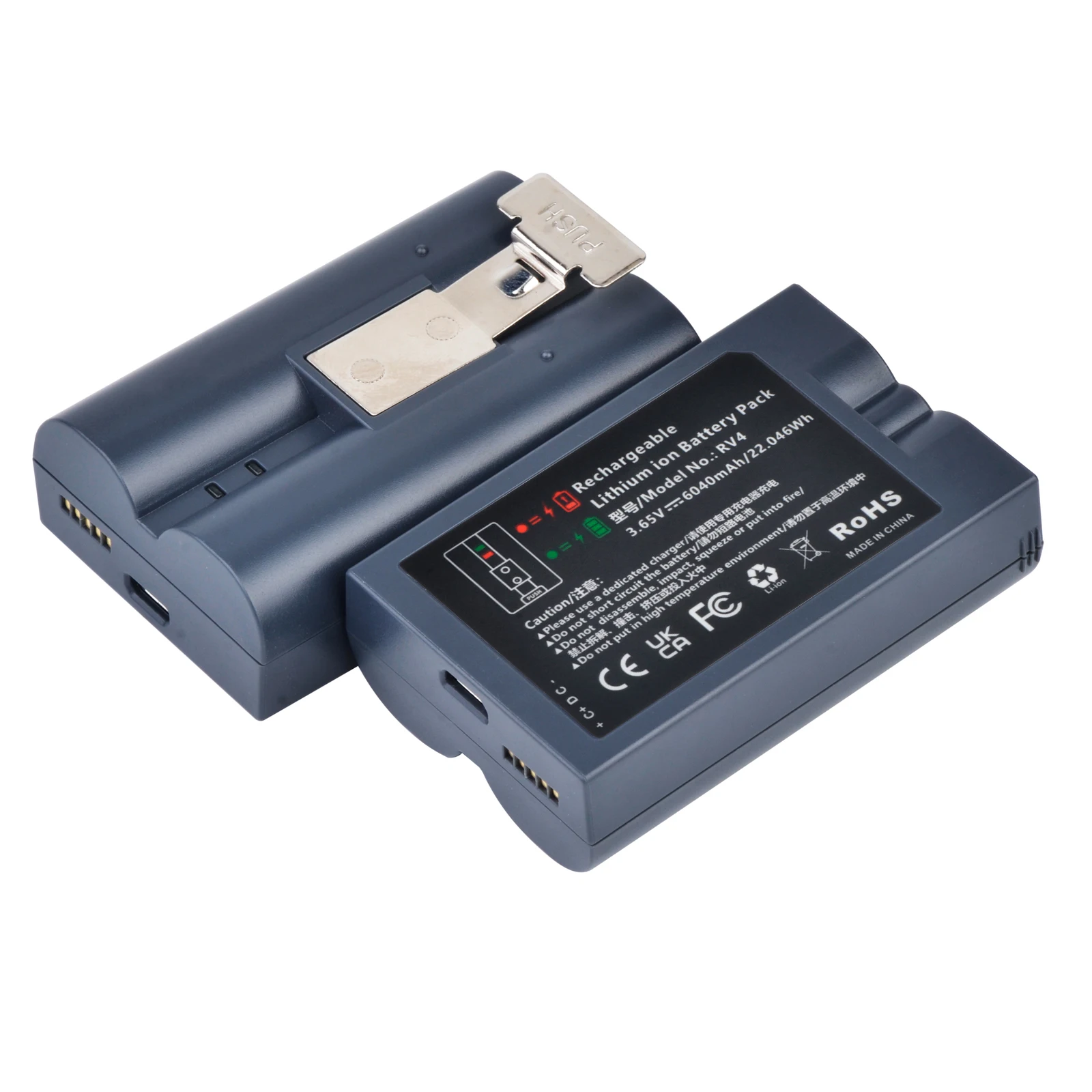 Batería de repuesto de 6040mAh para cámara Ring-timbre 2/3/4, cámara de foco y cámara Stick Up, baterías de iones de litio recargables mejoradas