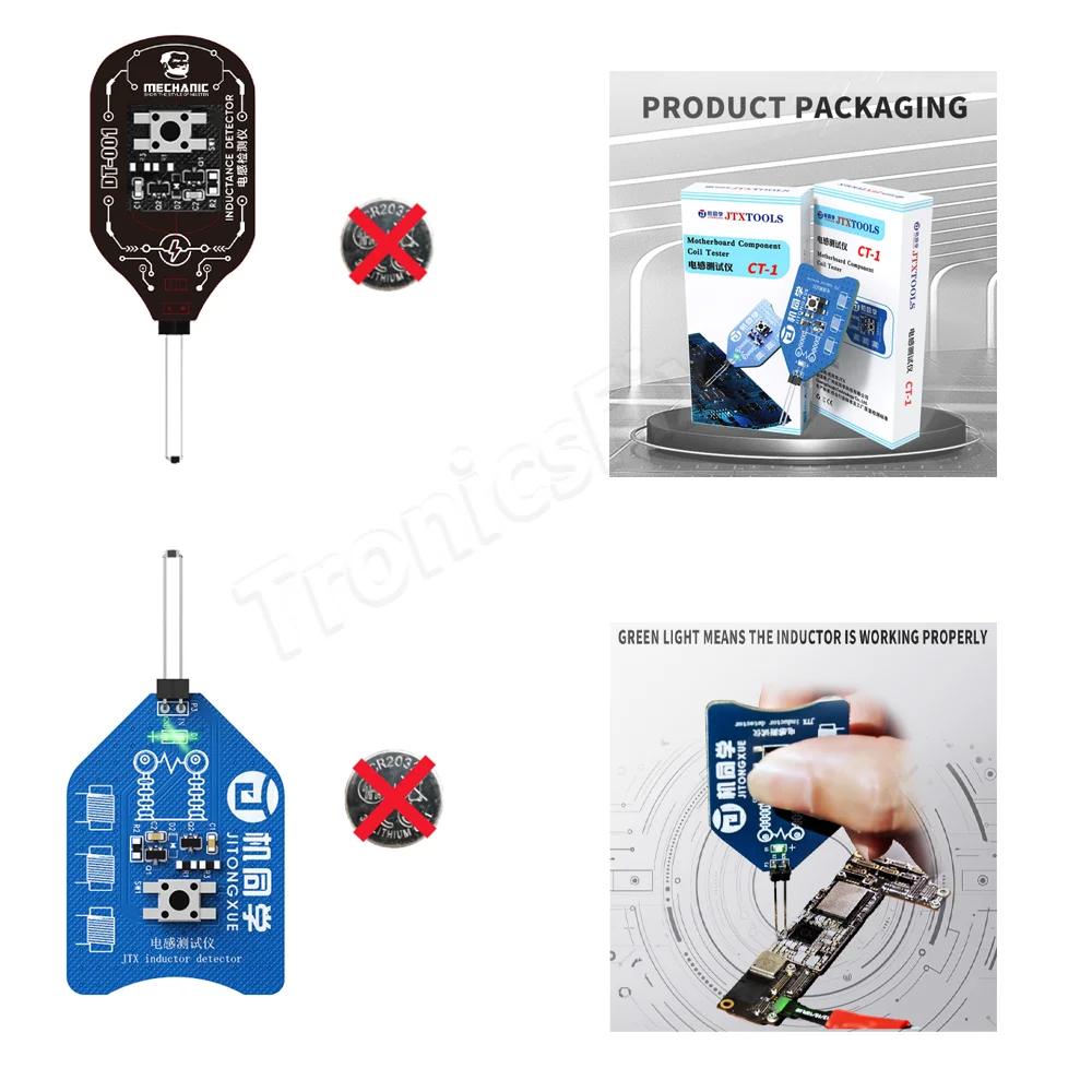 LANRUI-probador de bobina K7, herramienta de detección de Inductor de placa base para reparación de PC, inducción electromagnética, control rápido de fallos - imagen 3