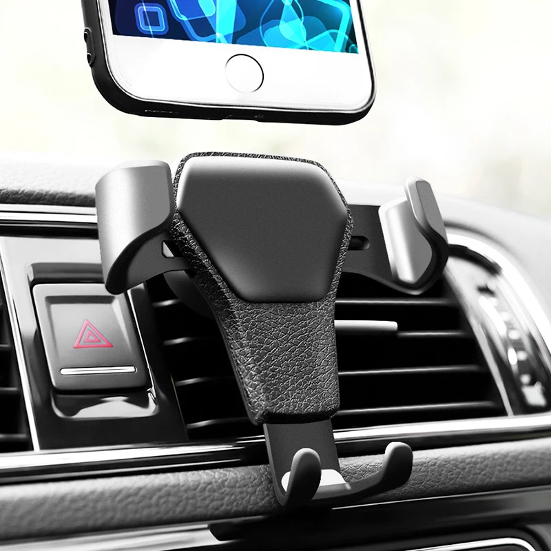 Soporte de gravedad para coche, Clip de ventilación de aire para teléfono, soporte para móvil, soporte para teléfono inteligente, GPS para iPhone 16 15 Xiaomi Redmi Samsung - imagen 2