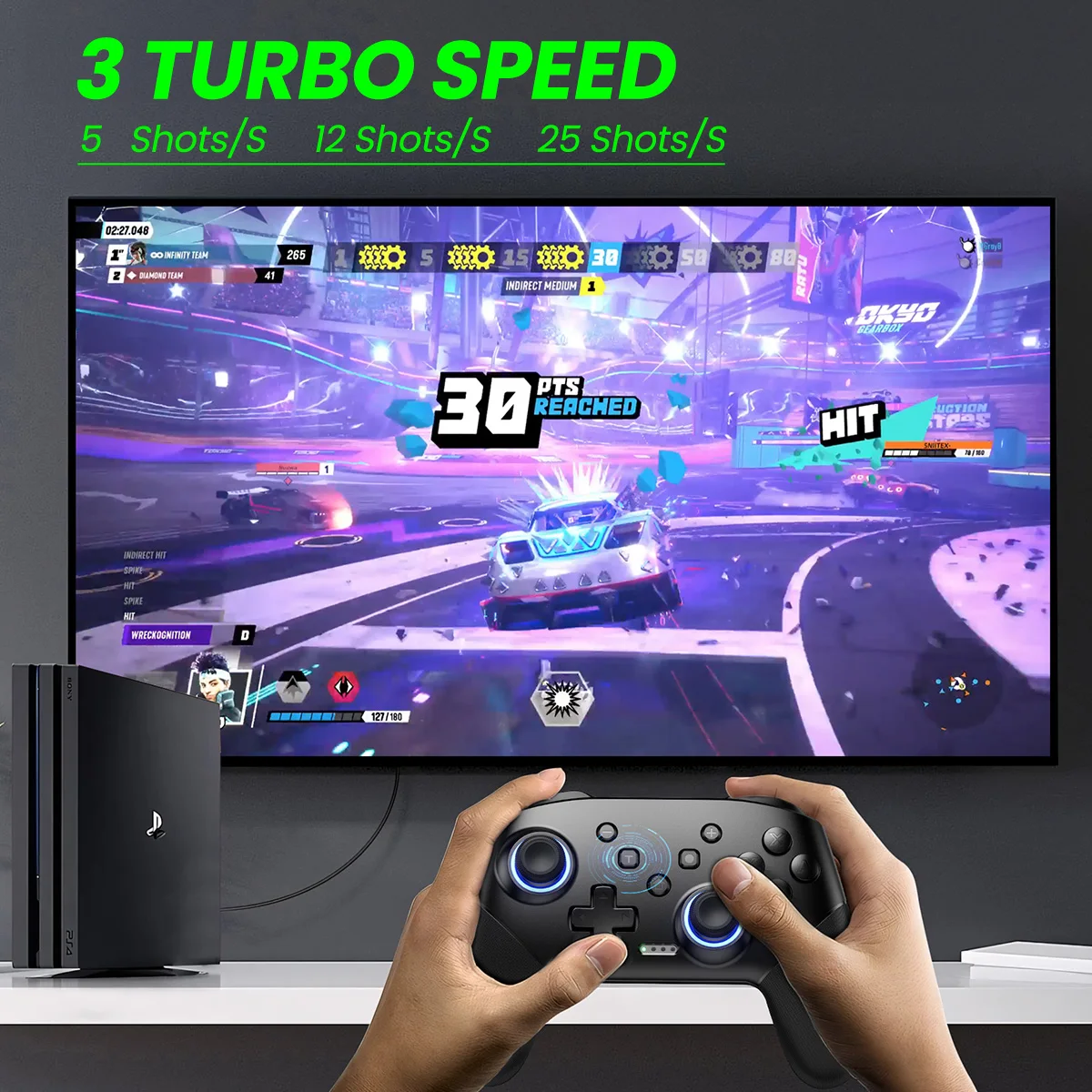 El controlador Switch es inalámbrico y compatible con el controlador Switch pro, adecuado para Switch / Switch Lite / OLED / pc, emparejado con un solo clic con una batería de 1000 Mah - imagen 5