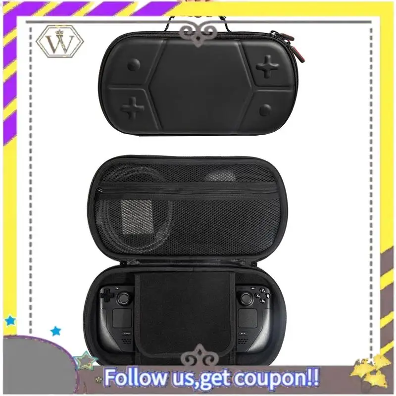 Bolsa de almacenamiento Universal de AU33, funda impermeable de PU, bolsa de espacio grande para Steam Deck/Switch/ROG Aiiy, consola de juegos duradera - imagen 4