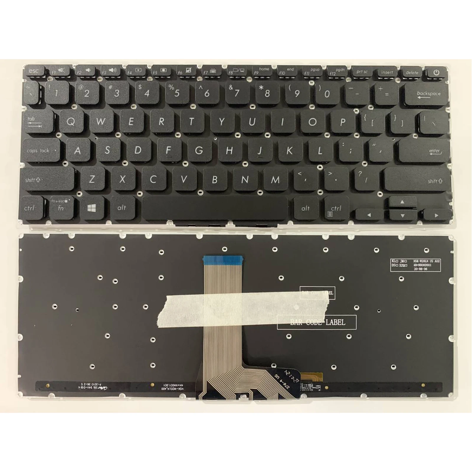 Teclado de ordenador portátil con diseño estadounidense para ASUS Vivobook 14 X412 X412D X412J X412UA UB X412FA FL