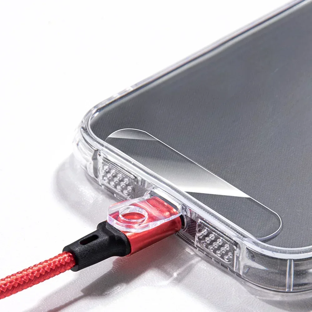 Junta de parche de cordón transparente para teléfono móvil, pestañas de repuesto suaves, Clip desmontable antipérdida, tarjeta de cuerda Universal - imagen 4