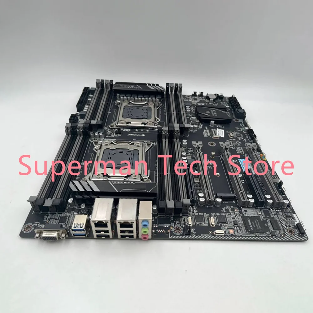 Placa base X79 16D para Huananzhi Dual CPU Socket LGA2011 DDR3 salida de vídeo 2 puertos Gigabit Ethernet X79-16D - imagen 5