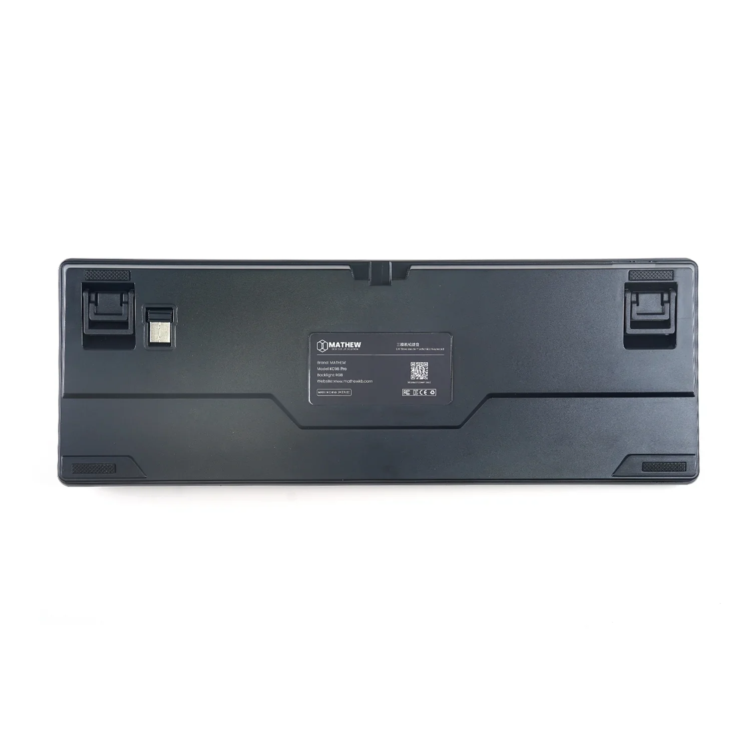 Mathew Tech KC98 Pro Teclado mecánico de tres modos Diseño 98% RGB Pantalla inteligente intercambiable en caliente inalámbrica y soporte de software de perilla - imagen 2