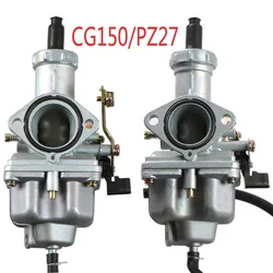 PZ27 Carburetor Hand Cable Choke 27mm Carb For CG150 TXM155 AKT150 DM150 FT150 Motorcycle ATV Dirt Pit Bike 140 160cc Motocross