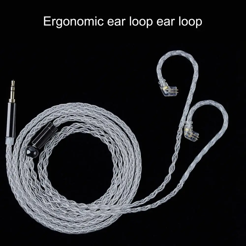 Cable trenzado Chapado en plata para auriculares jcaly ZSN/ZST/ZS10/AS10/ES3