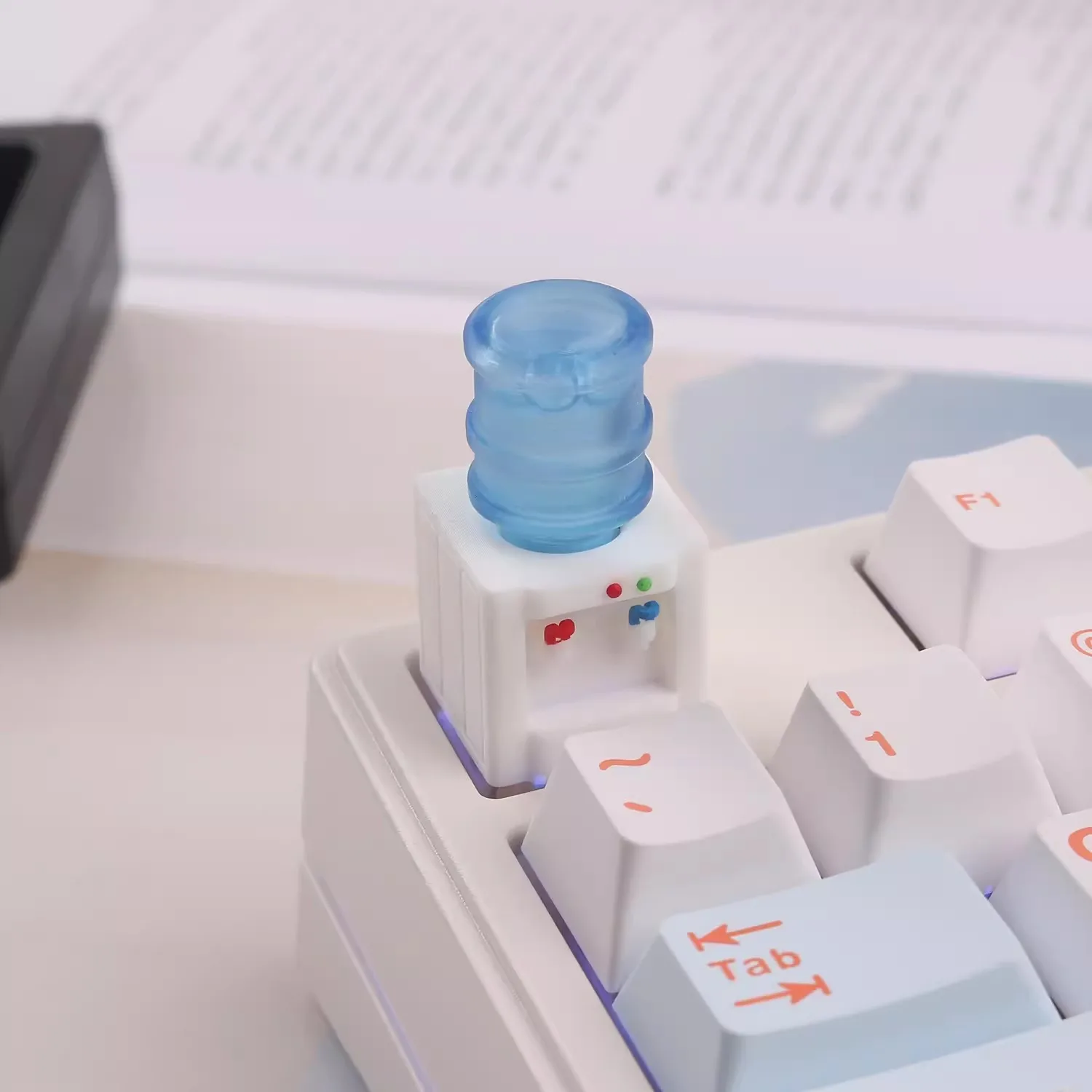 Teclas de resina 3D para teclado mecánico, dispensador de agua, teclas ESC estereoscópicas 3D, regalo bonito con personalidad personalizada - imagen 4