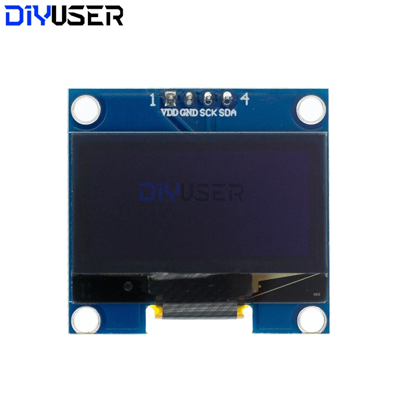 DIYUSER 1,3 "IIC módulo de pantalla OLED Chip de unidad de Color blanco azul SH1106 128X64 1,3 pulgadas LCD IIC I2C comunicarse para Arduino - imagen 5