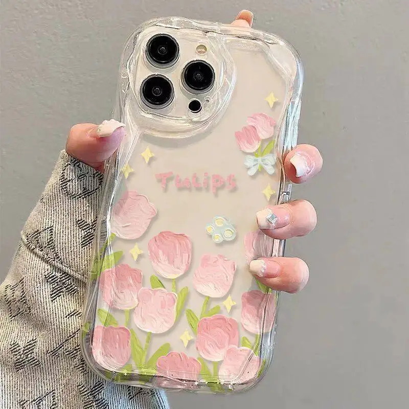 Pintura al óleo funda de flores de colores para VIVO Y22S Y36 Y17S Y21 Y33S Y21S Y35 Y15S Y15A Y01 Y16 Y20 V29E V25 V23 V27 V30 Pro Y100 - imagen 4