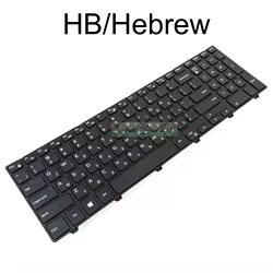 Teclado portátil Dell Vostro 15 e Inspiron – Hebreo y árabe