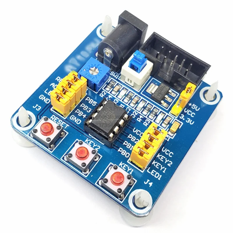 Módulo de placa de desarrollo Attiny13 AVR, placa de experimentos de aprendizaje, placas de prueba de desarrollo con Cable de alimentación USB para Attiny 13 AVR - imagen 2