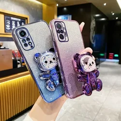 Fundas Purpurina Oso para Tecno Spark 40/30/20C – Carcasa Decorativa Antigolpes