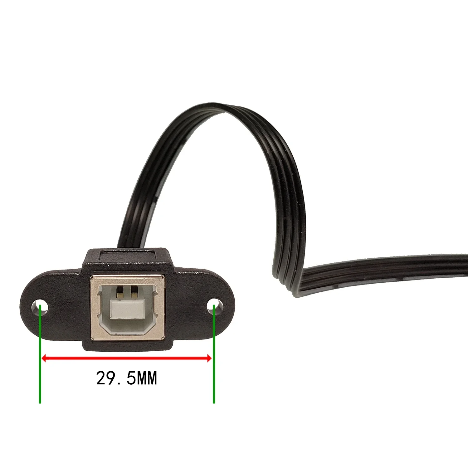 0,1 M 0,2 M Tipo-C Android a puerto cuadrado de impresión USB - Madre B con orificio para tornillo para conversión fija MINI USB para imprimir