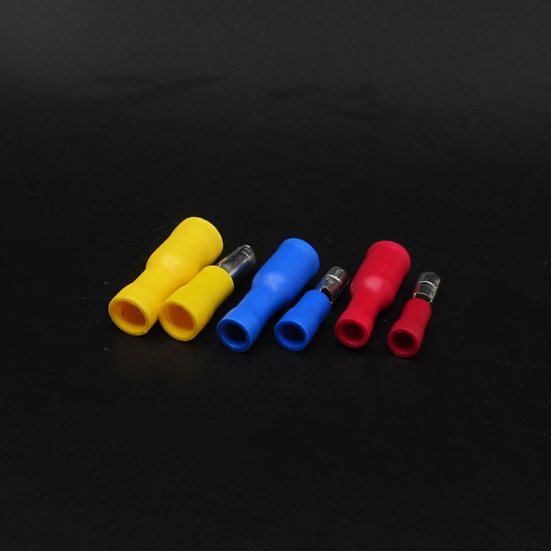 Conectores bala macho - Terminales de crimpado azul