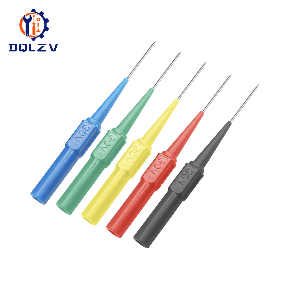 Sondas de punta de coche de 30V, herramientas de diagnóstico, multímetro automático, cables de prueba, extensión de perforación trasera, conector mecánico - imagen 4