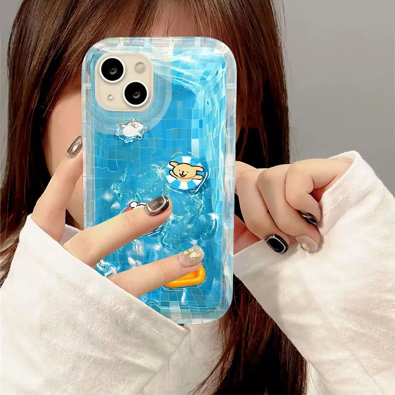 Lovely Line Dog-funda de teléfono suave para iPhone, funda protectora con estampado de TPU 2020 para iPhone 15, 14, 13, 12, 11 Pro Max, XR, XS, X, 8, 7, 6, 6S Plus, SE - imagen 4