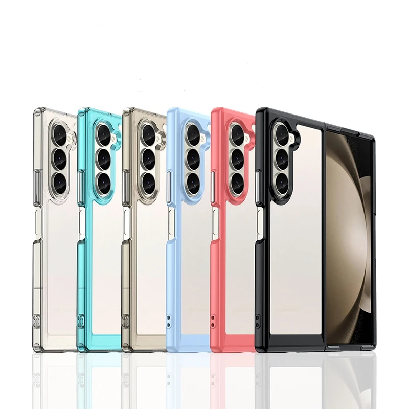 Funda para Samsung Galaxy Z Fold 6, carcasa protectora transparente, color transparente - imagen 3