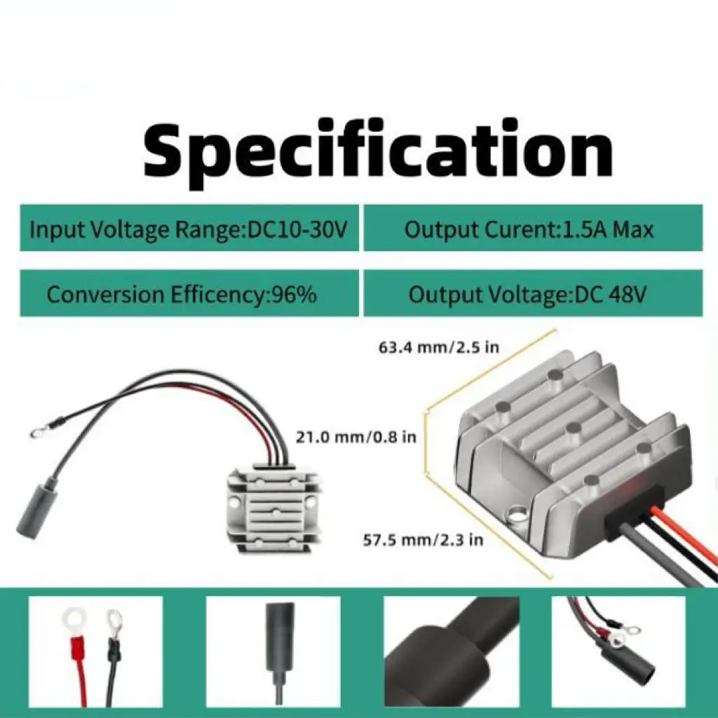 Starlink Mini Dc a Dc boost Converter 12v 24V a 30v3.5A Adaptador convertidor de voltaje elevador con Cable enchufe hembra - imagen 4