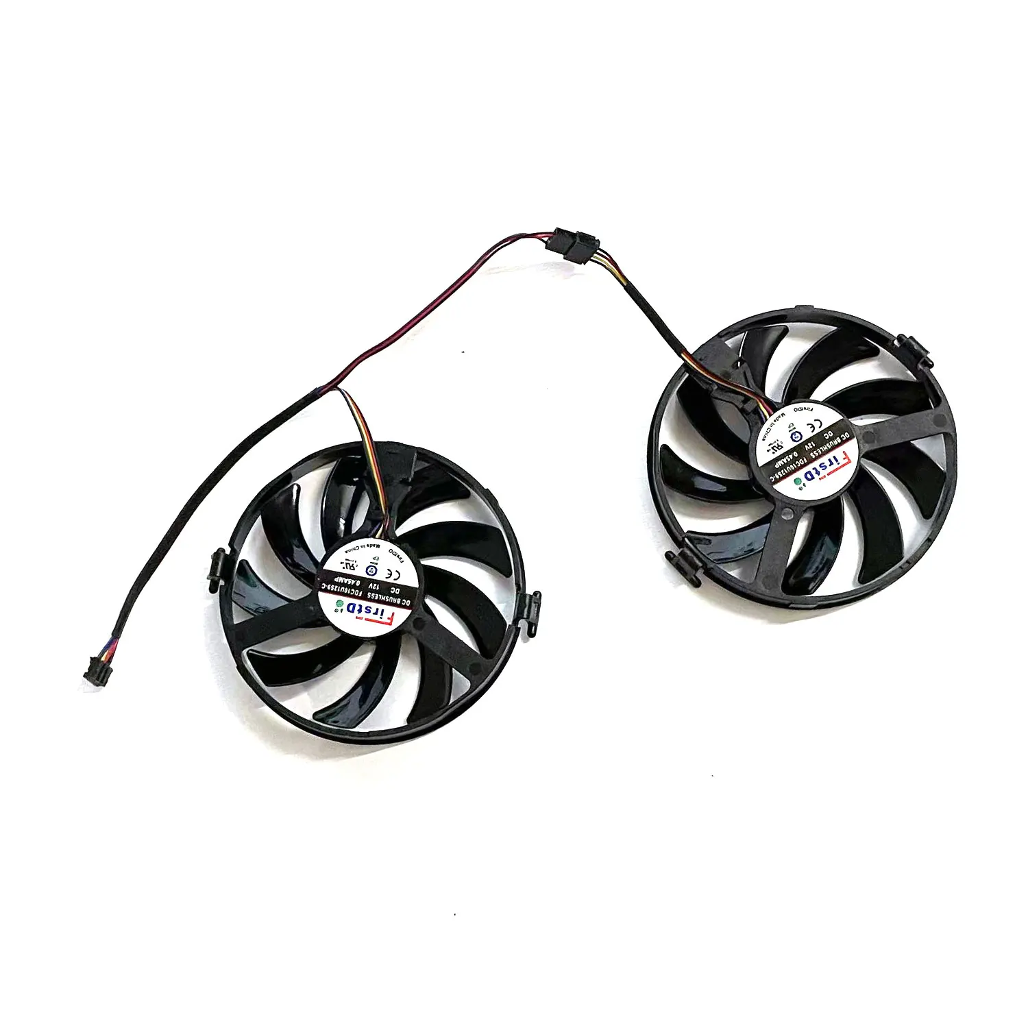 FDC10H12S9-C-ventilador FY09010H12LPB, 4 pines, XFX, GPU, para Radeon XFX R9 380 X R7 350 360, tarjeta gráfica, nuevo - imagen 4