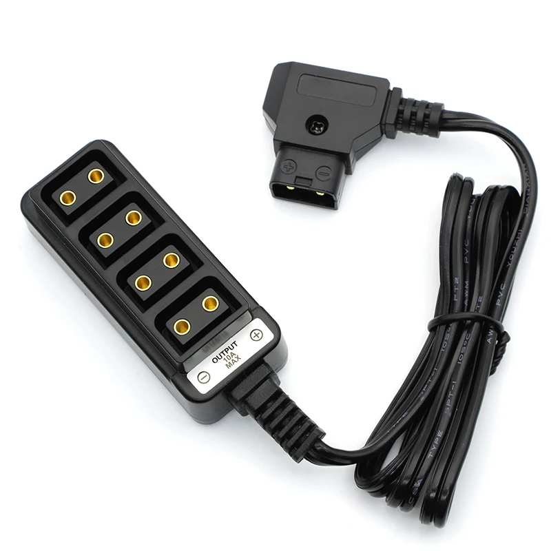 1 Uds D-TAP macho a 4 puertos P-Tap hembra cámara fuente de alimentación distribuidor DTAP divisor de cuatro vías cable de alimentación - imagen 2