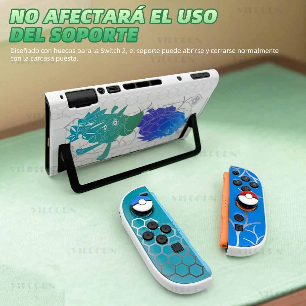 Nueva funda protectora para Switch2, funda para estación de acoplamiento Switch 2, accesorios de juego ZA, carcasa protectora con 2 teclas - imagen 3