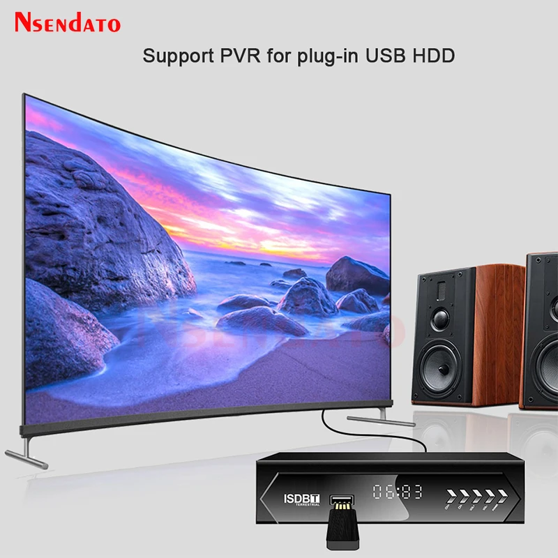 Caja receptora de TV de 1080P H.264 ISDB-T para Chile, Brasil, Perú, América del Sur, para sintonizador de TV Digital terrestre ISDBT HD - imagen 4