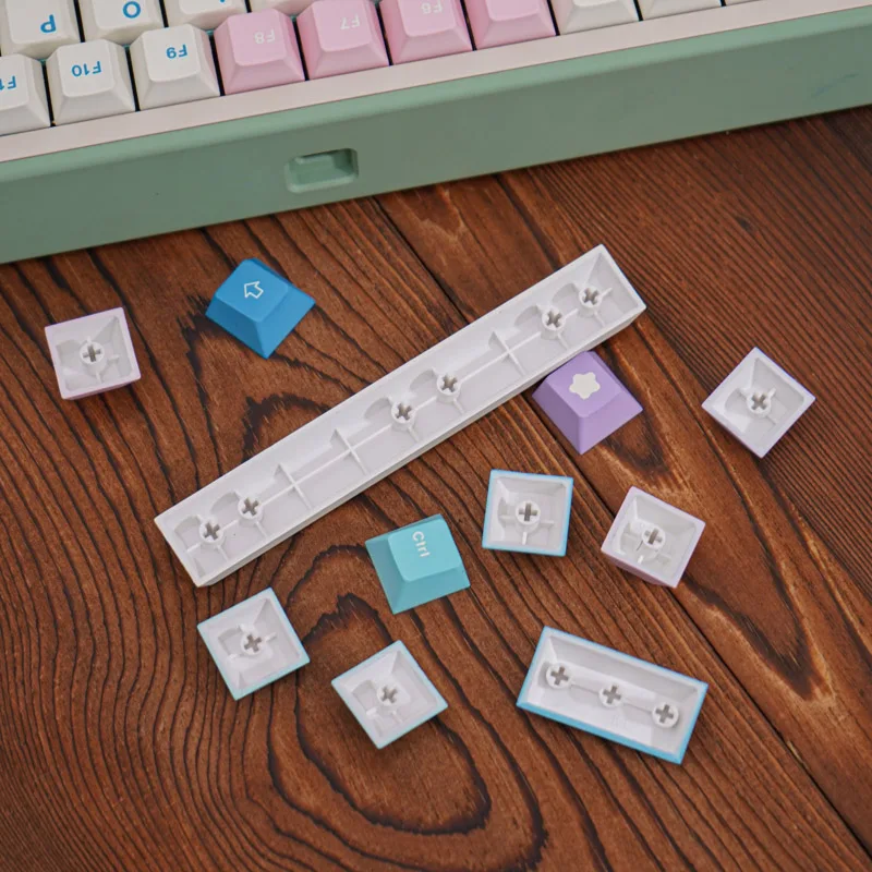 Juego grande de teclas GMK Clones Fairy, teclas PBT Dye Sub Cherry Profile para teclado mecánico Anne GH60 GK64 ISO Enter Key - imagen 5