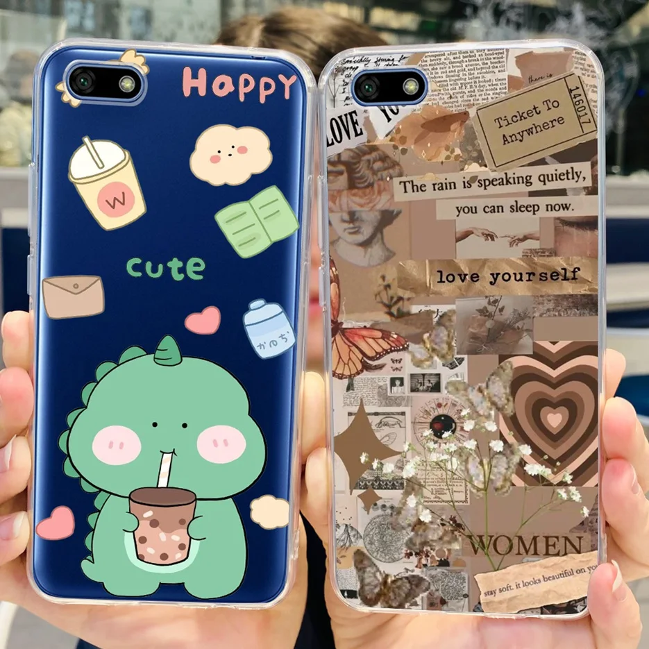 Funda de silicona blanda para Honor 7S, carcasa pintada de lujo para Honor 7A, Rusia, DUA-L22, parachoques de 5,45 pulgadas - imagen 5