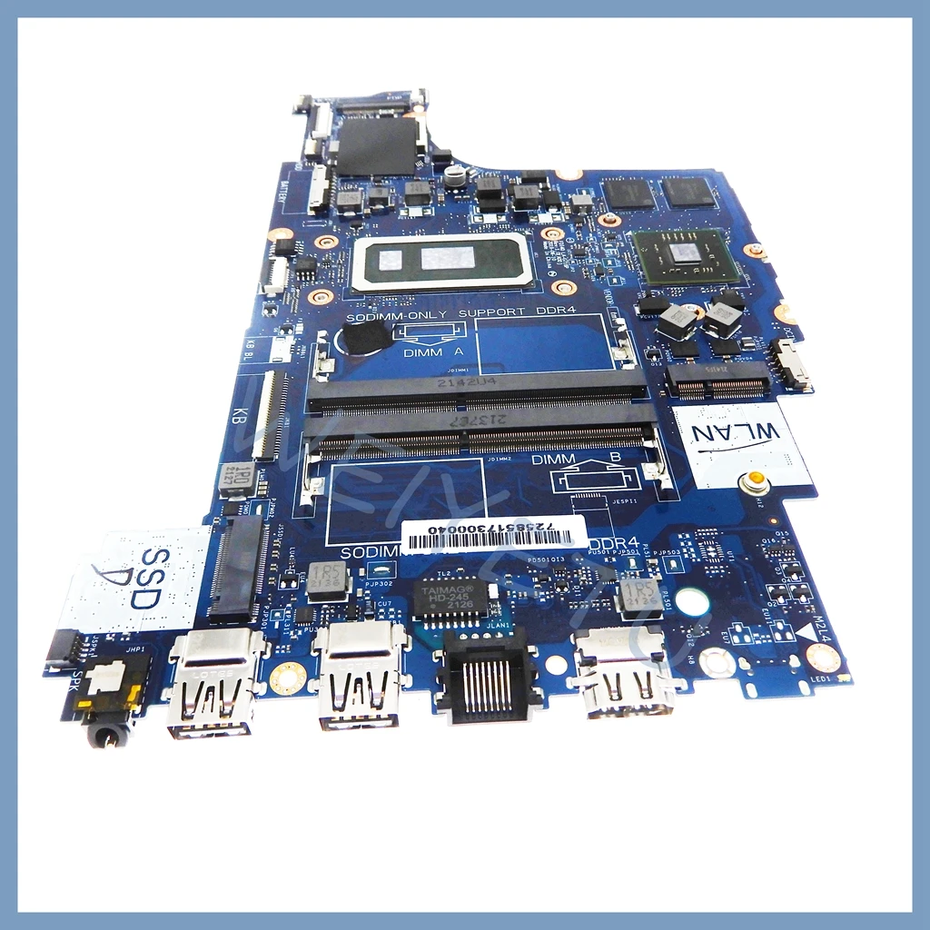 Placa base para ordenador portátil LA-G716P para Dell Inspiron/Vostro 3490 3590 5494 CN-0R1CJX con i7-10510U CPU V2G GPU - imagen 5