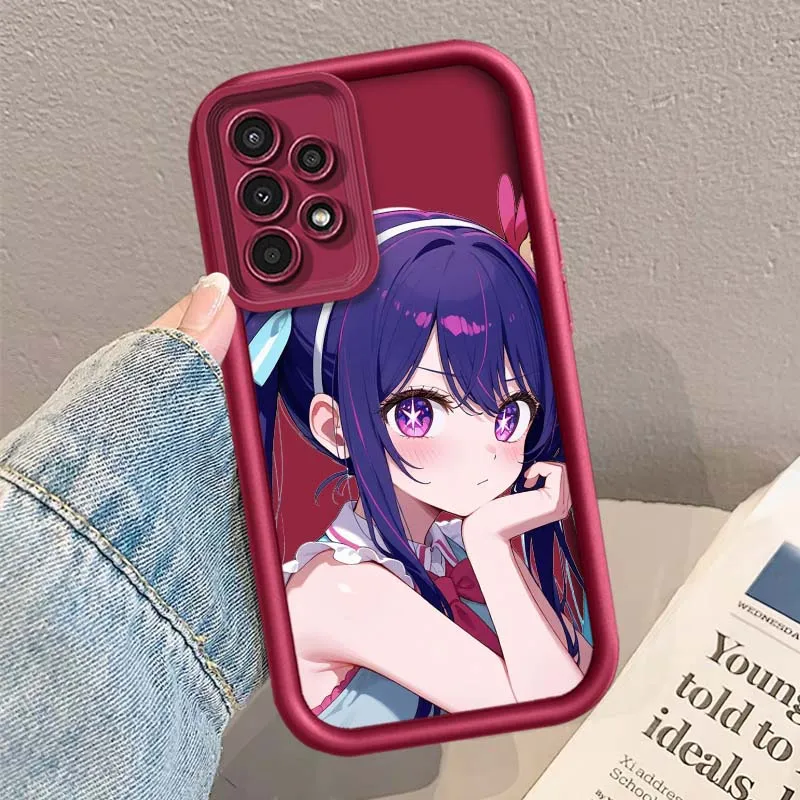 Funda de Chica de Anime Hoshino para Samsung Galaxy A04E A04 A04S A05 A06 A10S A11 A12 A13 A14 A15 A16, funda de teléfono con escalera ocular - imagen 4