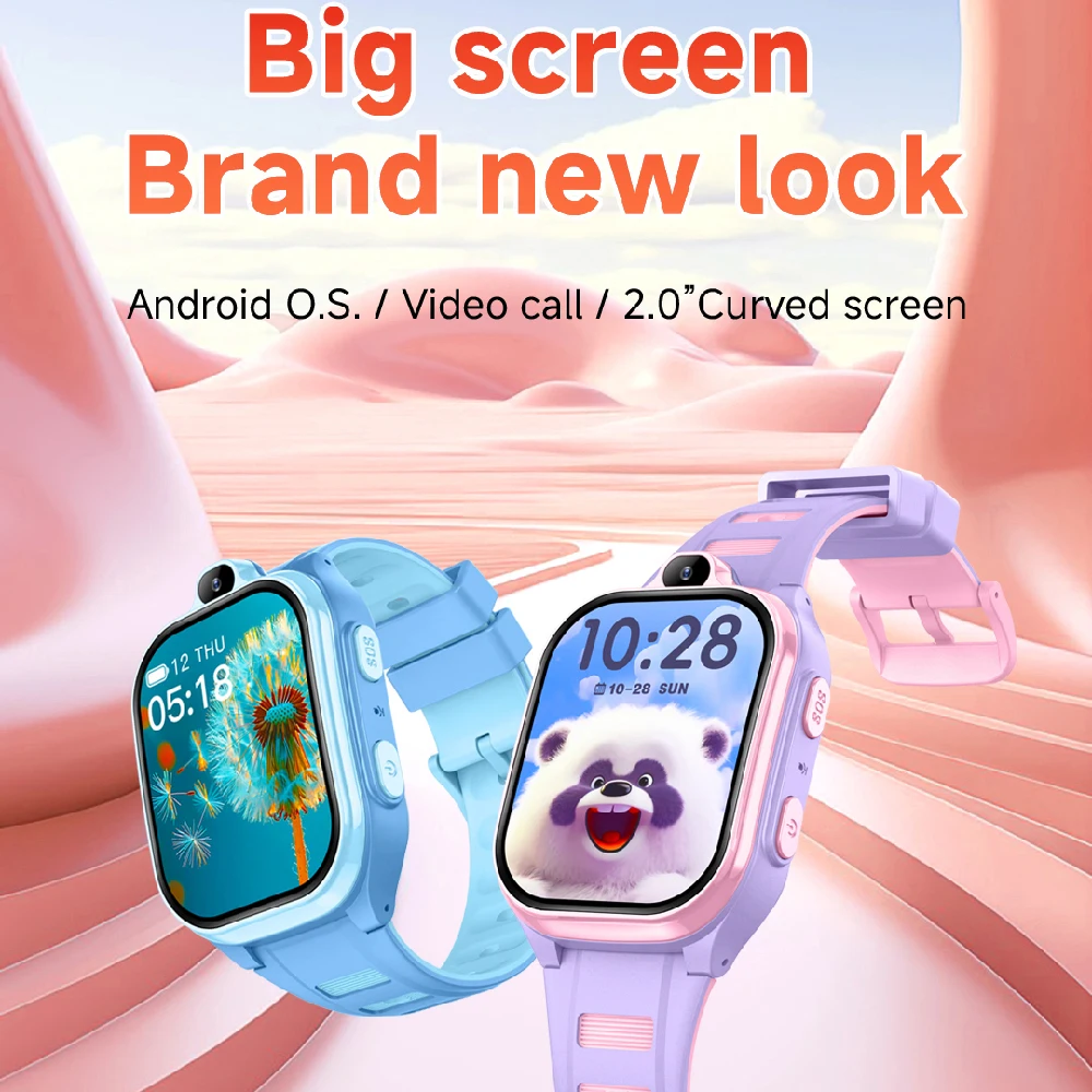 Reloj inteligente 4G para niños, 16G, GPS, WIFI, aplicación de videollamada, descarga, Monitor de reloj inteligente para niños, rastreador de ubicación, reloj de teléfono, regalos para niños y niñas - imagen 2