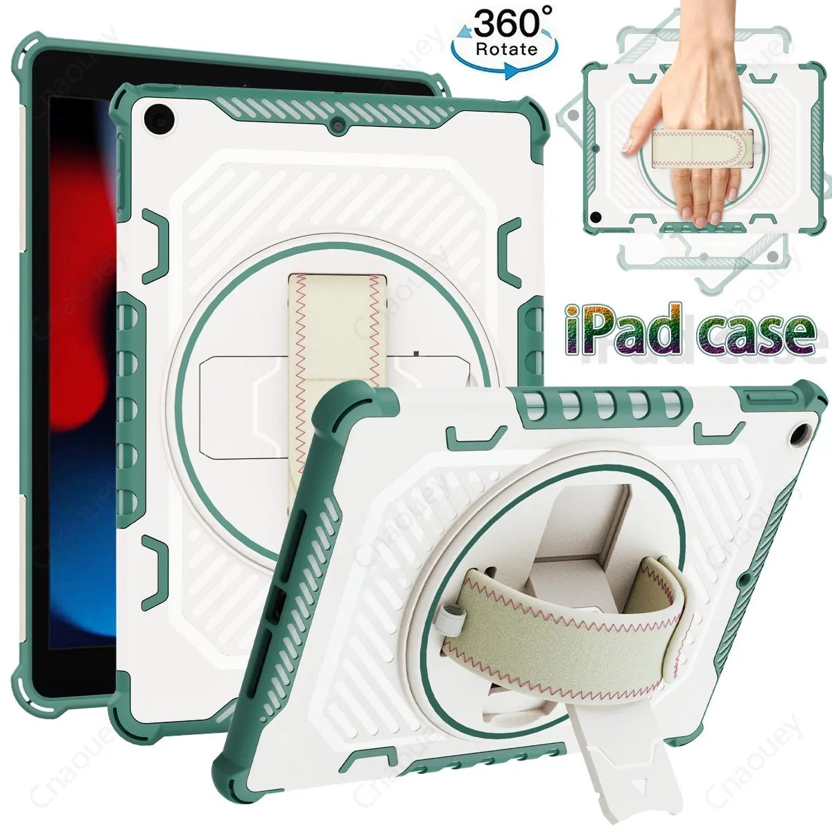 Funda giratoria para iPad de 10. a generación Pro11 Pro12.9, Funda con soporte para IPad 9,7 10,2 10,9 Air5 4, Funda resistente a prueba de golpes