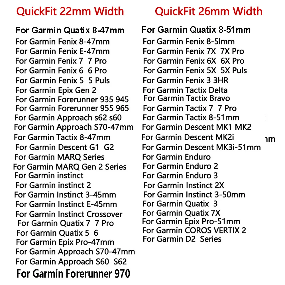 Correa de reloj de silicona Quickfit de 22/26mm para Garmin Fenix 8 47/51mm E 7 7X Pro 5/5X Plus 6X/6 correa transpirable opción de regalo Ideal - imagen 2