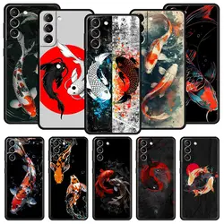 Funda de Silicona Samsung Galaxy S24/S23/S22/S21 FE – Carpas Koi
