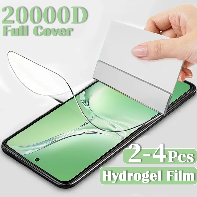 Película de hidrogel de silicona suave, protectores de pantalla para Oppo K12, K12X, K11, K11X, Oppo Reno Ace 2, 2Z, 2F, 3 Youth, A91, AX7, AX5S, 2-4 piezas