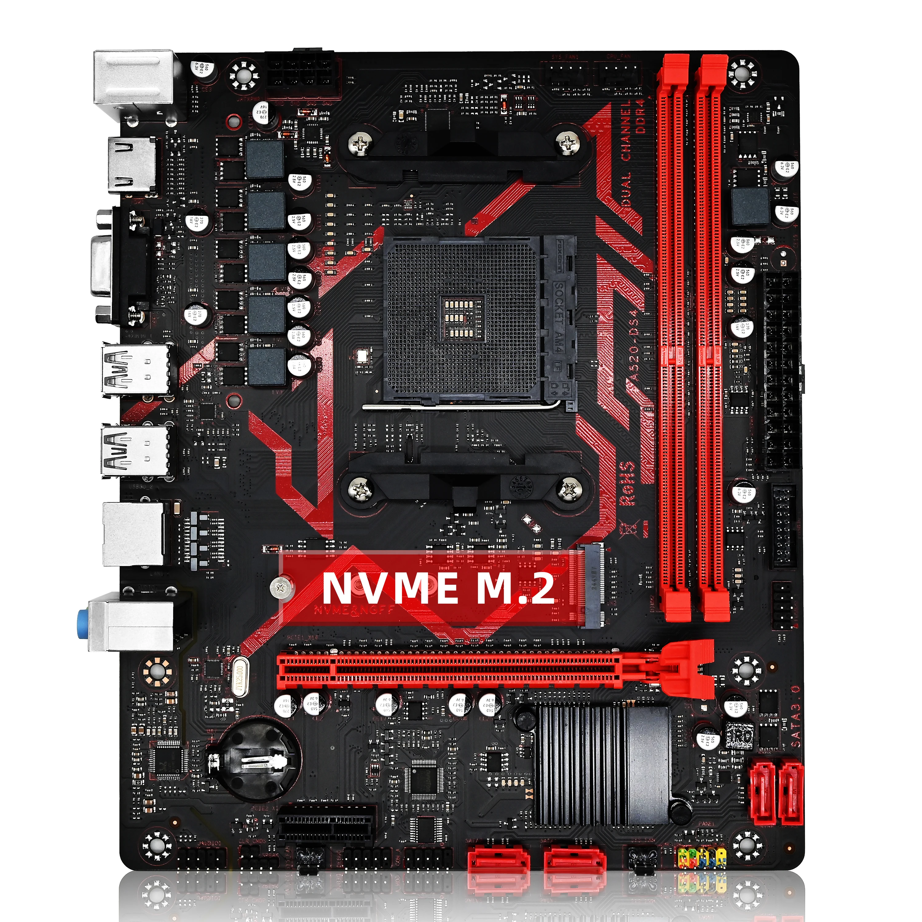 ZSUS A520 Motherbaord AMD Ryzen 5 5600X DDR4 32GB 3200MHz Suopprt M.2 NVMEMicro ATX AM4 Ryzen placa base - imagen 2