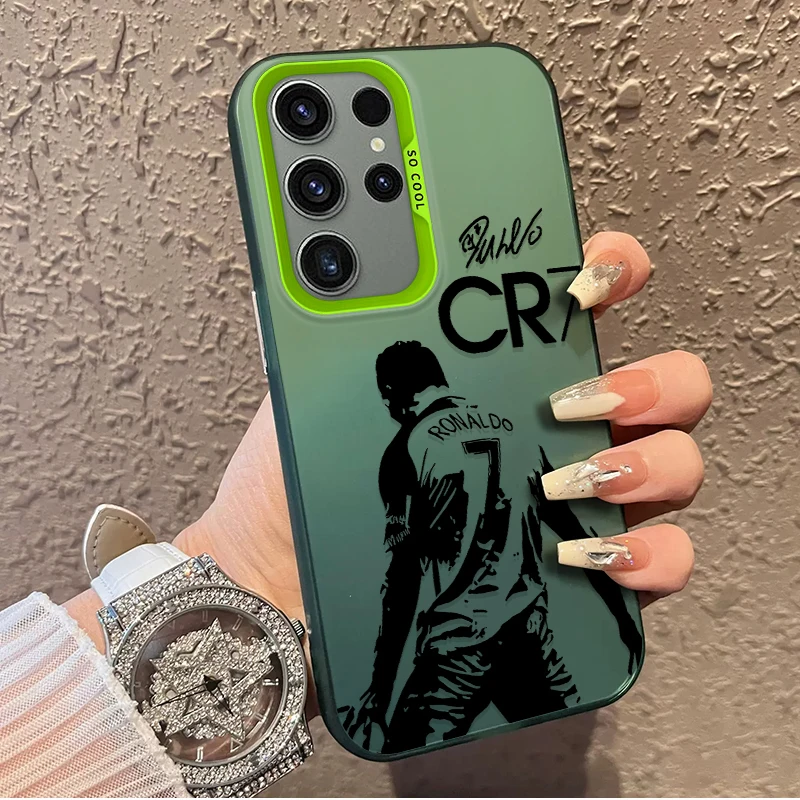 CR7 funda esmerilada para Samsung Galaxy A36 A35 A34 A32 A30 A26 A25 A24 A23 A22 5G 4G A20 A16 A15 A14 A13 A12 cubierta dura acrílica - imagen 4