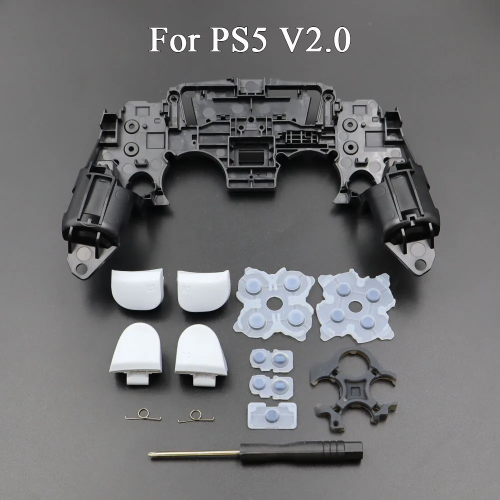 Kit de Mod de botones de disparo R2 L2 L1 R1 para PS4 Pro Slim JDM-001 040 PS5 V1 V2 V3, controlador analógico, tapas de palo, soporte interno - imagen 5