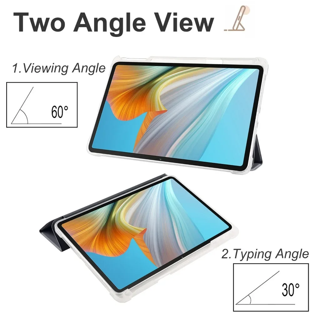 Para HUAWEI MatePad Air 2024 12 pulgadas con funda para portalápices para MatePad Air 12 BKY-W00 Auto Sleep Awake Stand Tablet cubierta - imagen 2