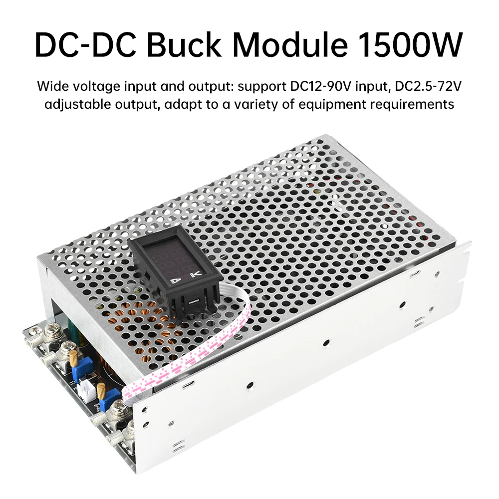 1500W 50A Ajustable Step Down Módulo DC 15V-90V a DC 2,5 V-72V Convertidor Buck Voltaje Amplio Estabilizador de fuente de Alimentación módulo - imagen 4