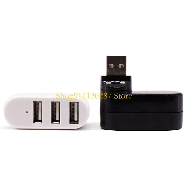 J1HC Hubs USB 3 puertos USB 2.0 Hub Mini Splitter Adaptador Hub para PC Notebook