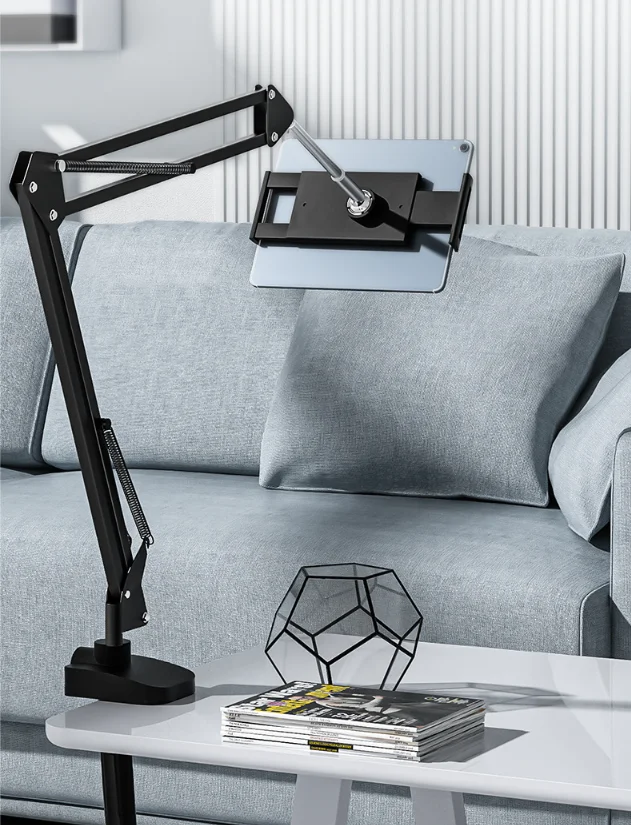 Soporte de Metal para tableta y teléfono Xiaomi Lenovo Samsung S7 Plus iPad Pro 12,9, soporte ajustable para teléfono de 4 a 13 pulgadas - imagen 4