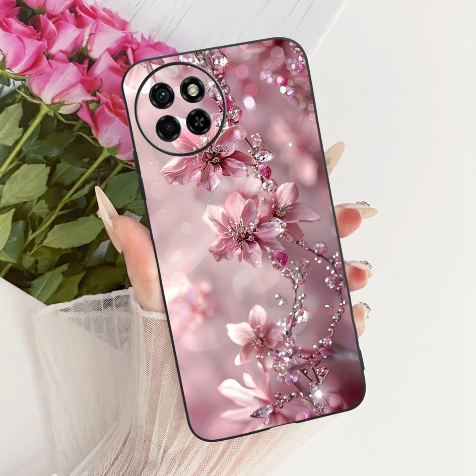 Para Itel S23 Funda S665L Coque moda flor Bowknot Funda trasera de silicona suave para Itel S23 Plus S681LN Funda S23 + S23Plus parachoques - imagen 4