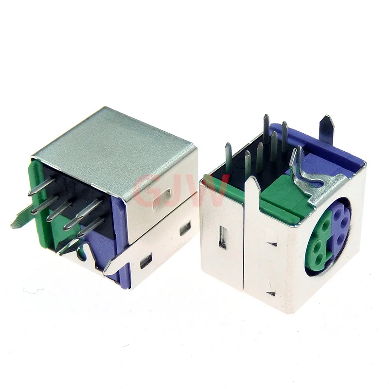 5 uds enchufe de teclado PS2 6P enchufe de ratón verde todo incluido conector de 6 pines terminal S de seis núcleos - imagen 3