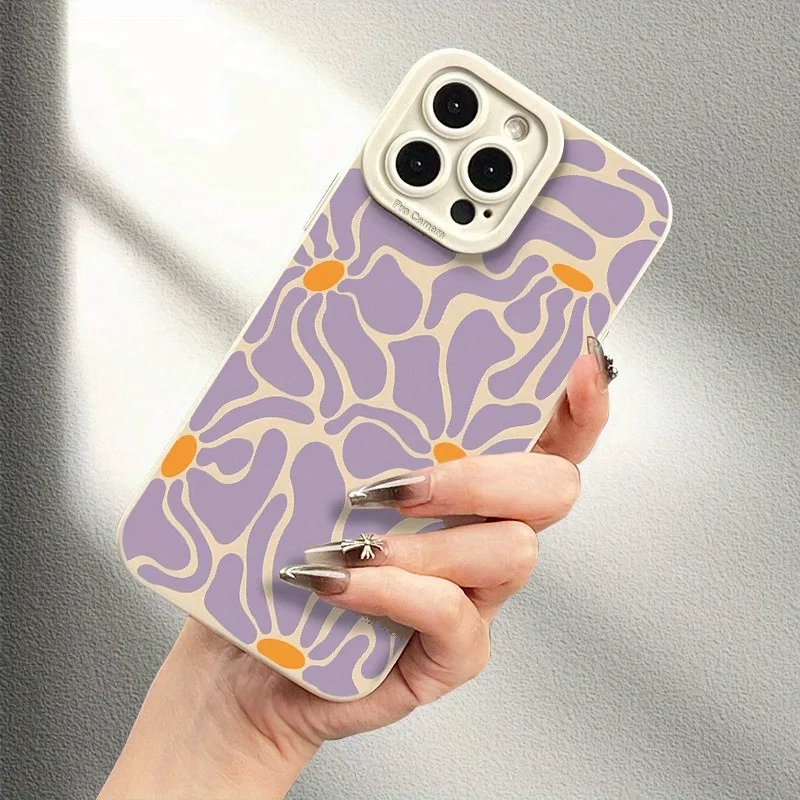 Funda de teléfono con estampado UV y diseño de flor púrpura para Samsung Galaxy S25 Ultra S24 Plus S23 FE S22 A56 A55 A54 A53 A52 A36 A35 5G - imagen 4